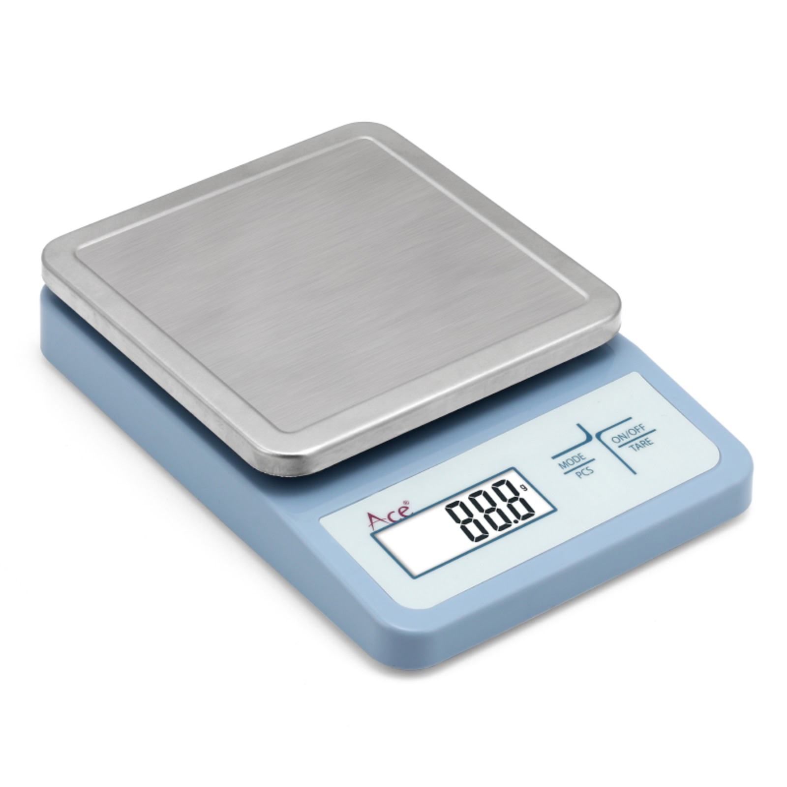 Ace Rechargeable Silver Weighing Scale 3 kg *100 mg