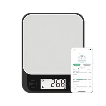 Hoffen Smart Food Digital Kitchen Weighing Scale & Food Weight Machine for Nutrition ,Health, Fitness, Home Baking & Cooking Scale with 1 Year Warranty & Battery Included