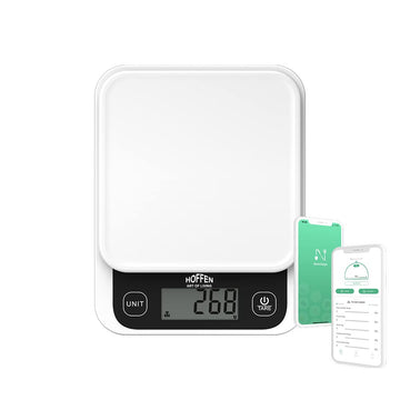 Hoffen Smart Food Digital Kitchen & Food Weight Machine for Nutrition ,Health, Fitness, Home Baking & Cooking Scale, 1 Year Warranty & Battery Included