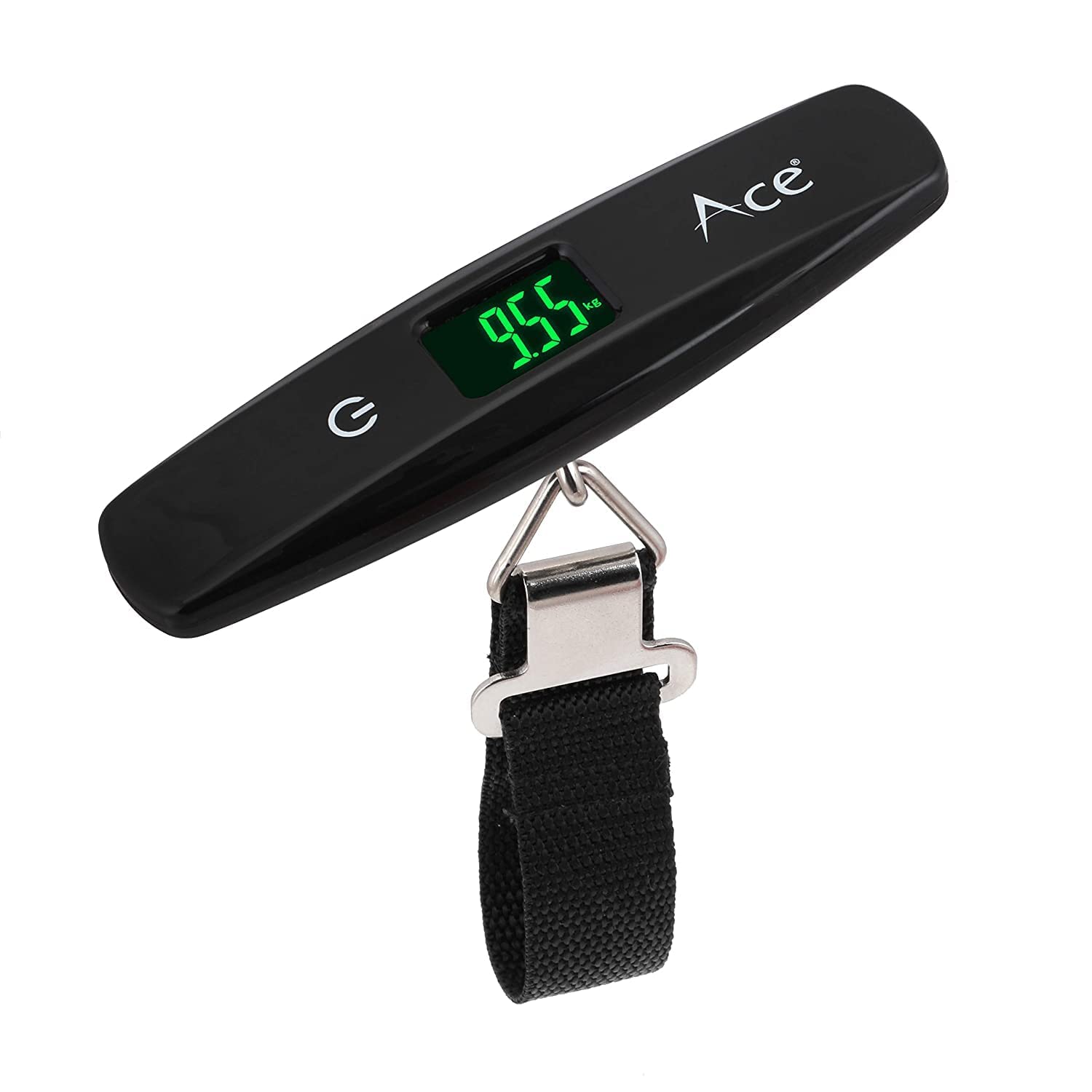 ACE Digital Electronic LCD Luggage Hanging Weighing Scale Belt - Black
