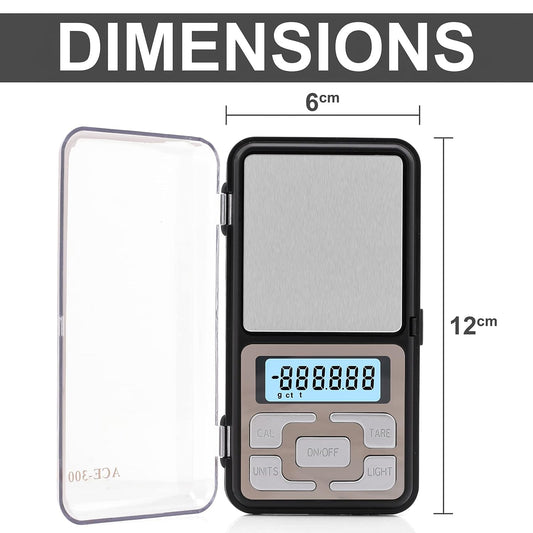 Ace Multipurpose Pocket type Electronic Digital Weighing scale for Jewellery Ornaments , Business purpose Capacity 300gm* 10mg