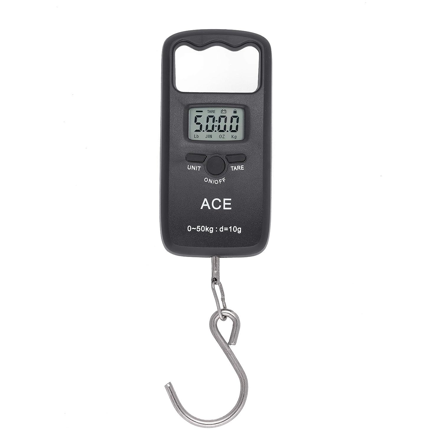 Hoffen Digital Electronic LCD Black Luggage Hanging Weighing Scale Weight Machine (Hook)