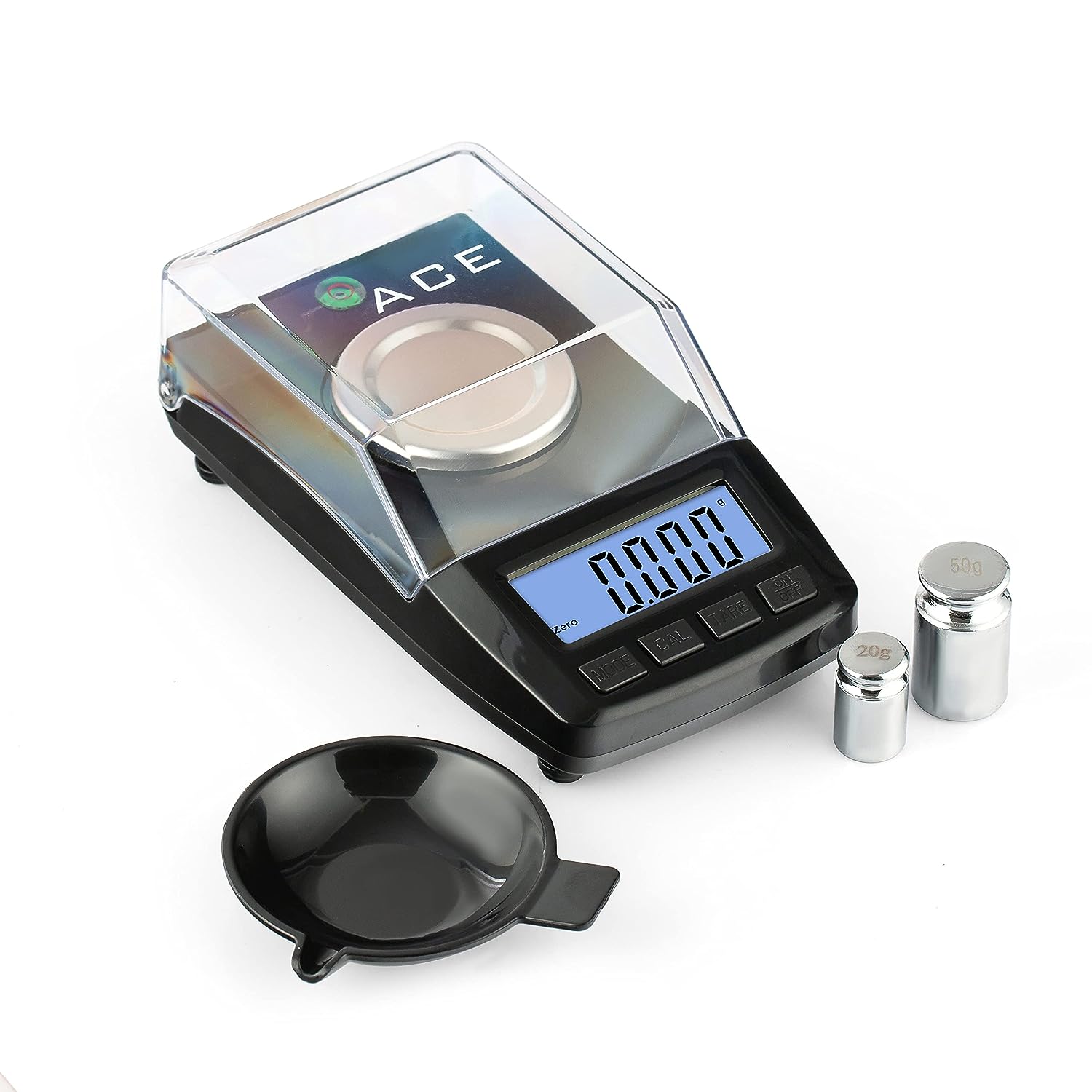 Ace Multipurpose Electronic Digital Weighing scale for Diamond Jewellery Ornaments , Industry , Chemicals , Business purpose Capacity 50G 1mg
