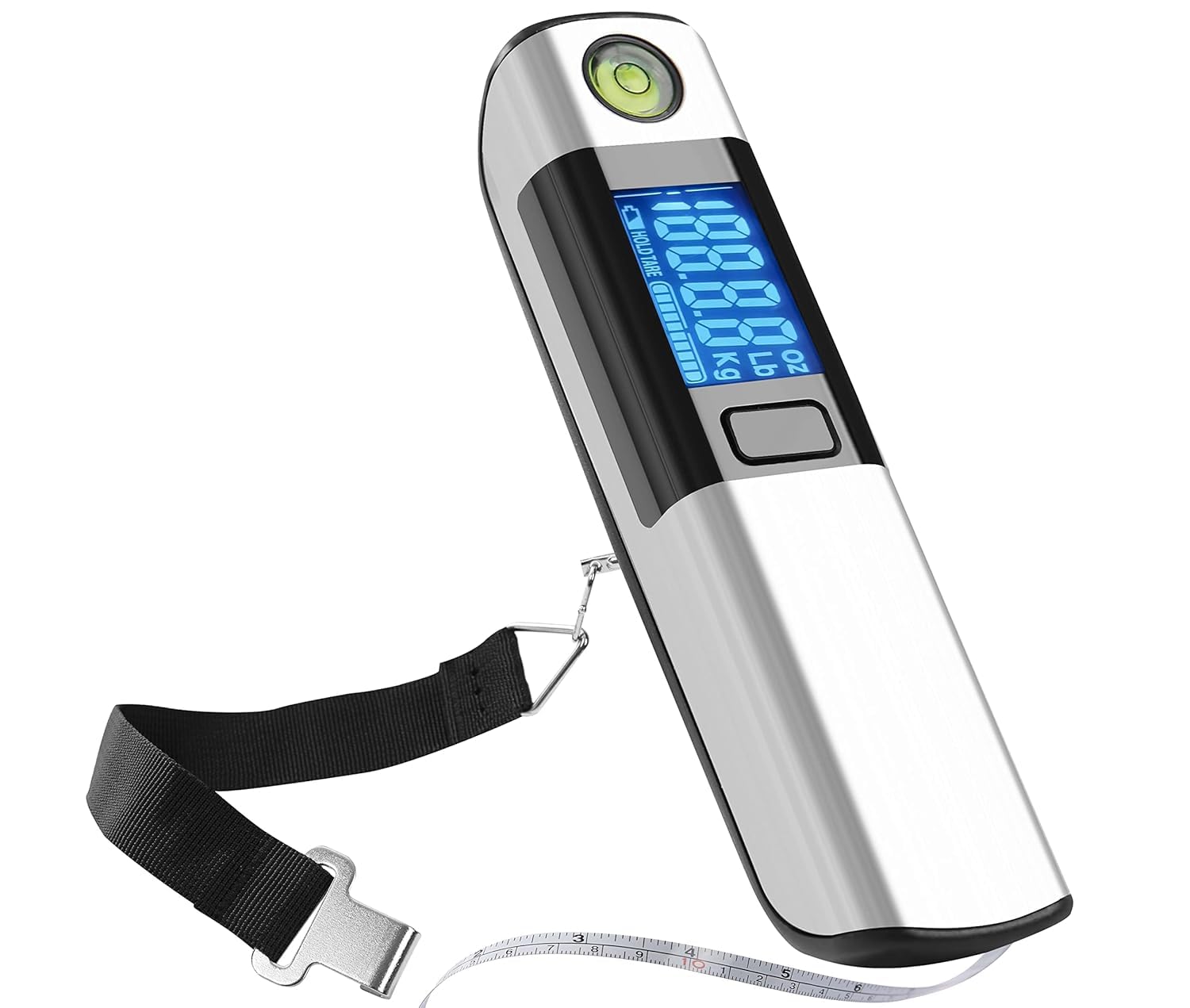 Hoffen Weight Machine For Luggage Weighing Scale, 50 kg Luggage Weight Machine With Measure Tape Weighing Machine For Luggage and Home Use Weight Machine  Portable Digital weighing scale for gas cylinder, luggage, suitcase and bag for flight and travel .